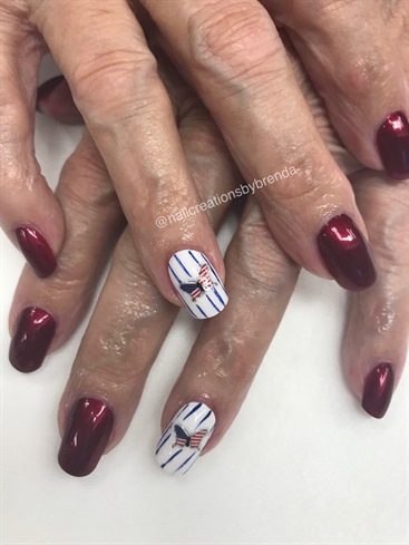 Butterfly Memorial Day Nails