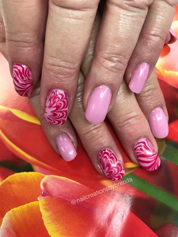 Pink Water Marble