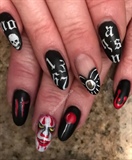 It Clown Theme And Ouija Board Nails