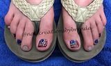 Fourth of July toes