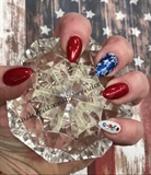 My Fourth of July nails 2018