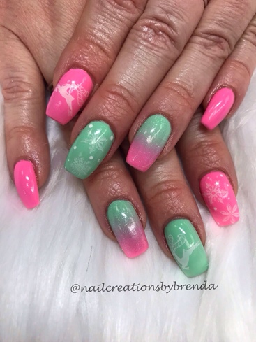 Pink and mint Christmas