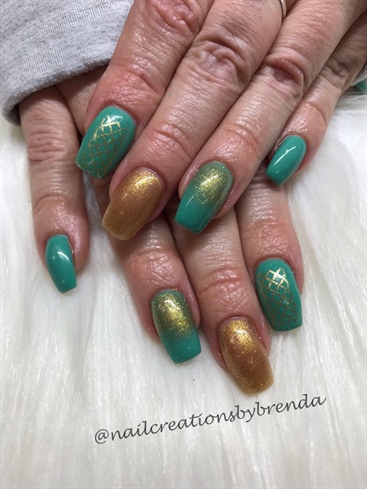 Irish green and gold