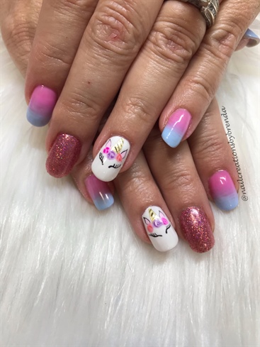 Unicorn nails