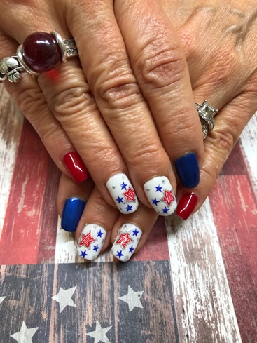 2019 Fourth of July nails
