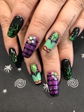 Maleficent nails
