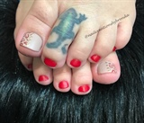 Matted Red And Leopard Toes