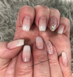 French Ombr&#233; And inlaid stars