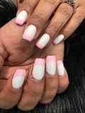 Reverse Pink And White French #2
