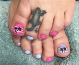 Summer palm tree toes