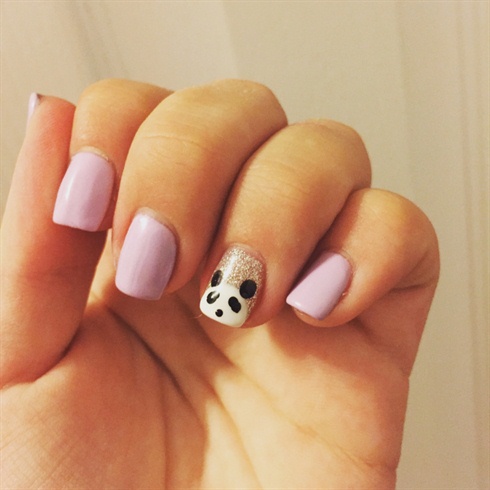 Panda Lilac Nails