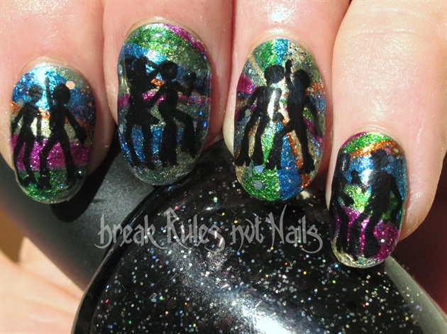 3. Colorful Disco Nails - wide 7