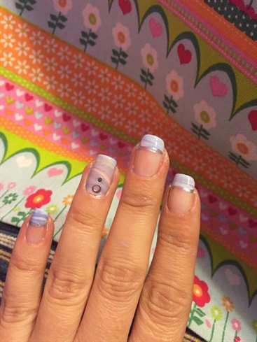 Watermarble French Mani