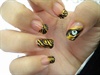 tiger nail art!!