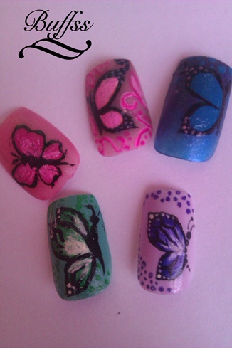 Nail art ideas - Butterflies