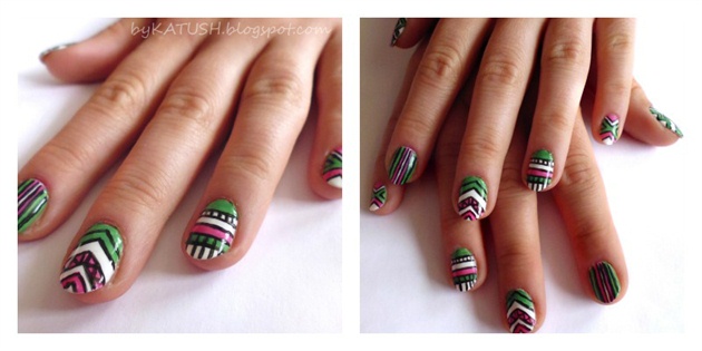4. Bold Aztec Nail Art for 2024 - wide 4