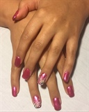 Gel Nails With A Polish Finished 
