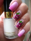Nail art: Gradient and flowers