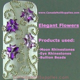 Rhinestone Flowers &amp; Bullion Beads
