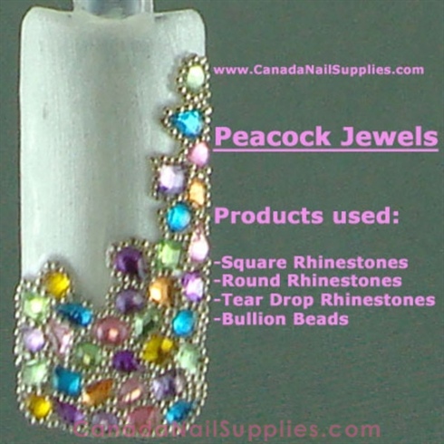 Peacock Rhinestone Jewels