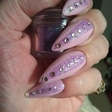 With nail art