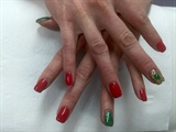 Red/Green Nails