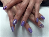 Purple Minnie Nails