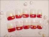 Valentine Nails (Robin Moses inspiration