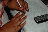 painting my rigth hand :)