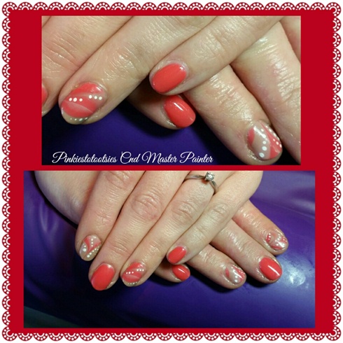 Marbling Vinylux and Cnd Shellac 
