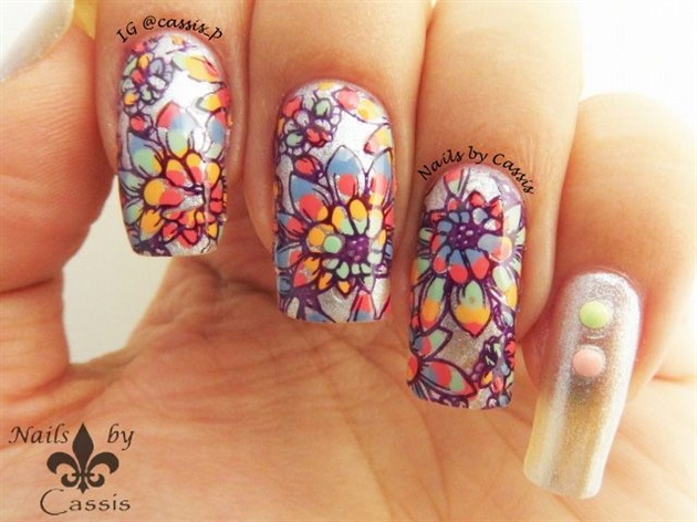 Nails by Cassis | Dotted Flower