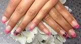Pink valentines nails