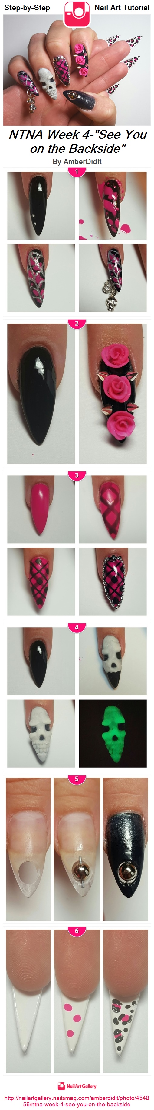 NTNA Week 4-"See You on the Backside" - Nail Art Gallery