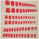 Glue-On Nails - Summer Flowers
