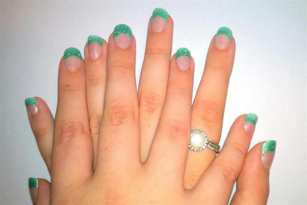 1. Teal Nail Tips - wide 4