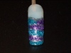 Purple and turquoise glitter