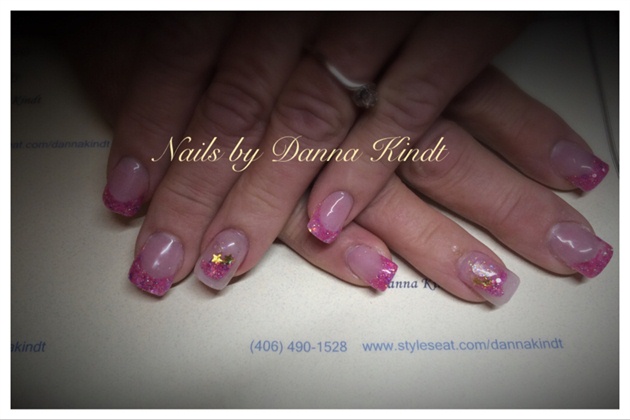 Pink Aquarium Nails