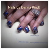Silver With Blue Foil