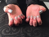 Silver Prom Nails