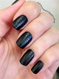 Matte black with shiny squiggles :)