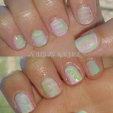 Spring Time water marbl~Nails by Rachel~
