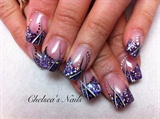 Disco Lavender with Handpainting