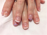 Simple White and Purple French GelColor