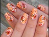 Nail art hibiscus