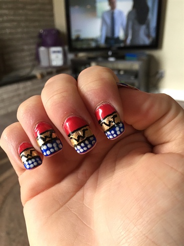 Wonder Woman Nails 