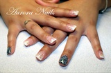 French Tips With Accent Nail 