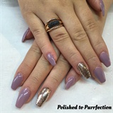 Mauve and Silver
