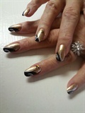 gold and black with pizzazz
