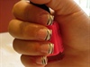 Hand Painted Zebra Nails
