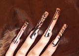 Feline nail art..